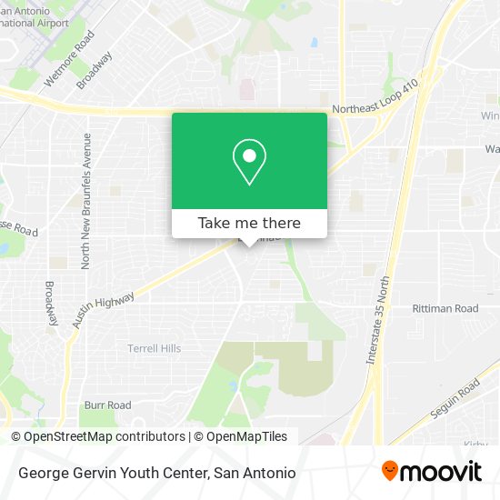 George Gervin Youth Center map