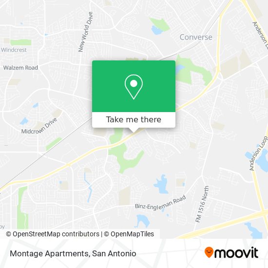 Mapa de Montage Apartments