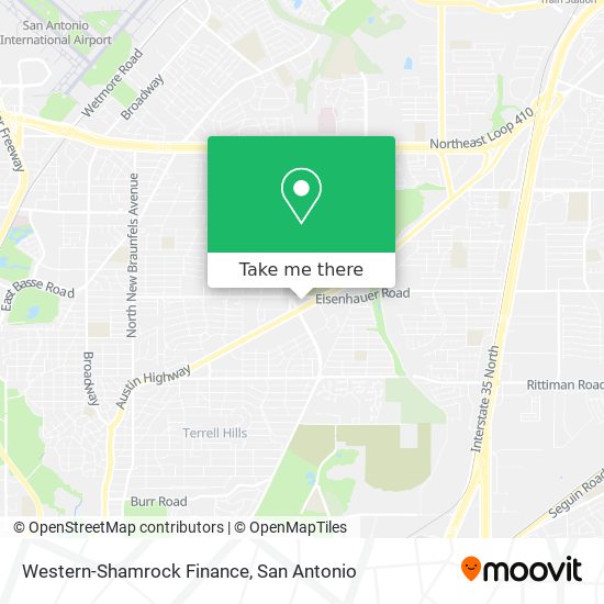 Mapa de Western-Shamrock Finance