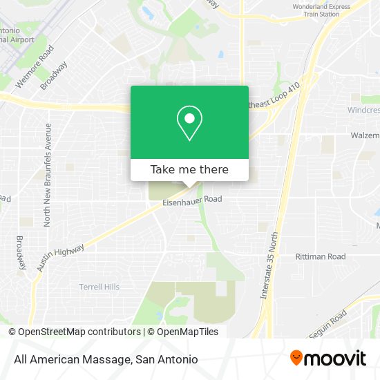 Mapa de All American Massage