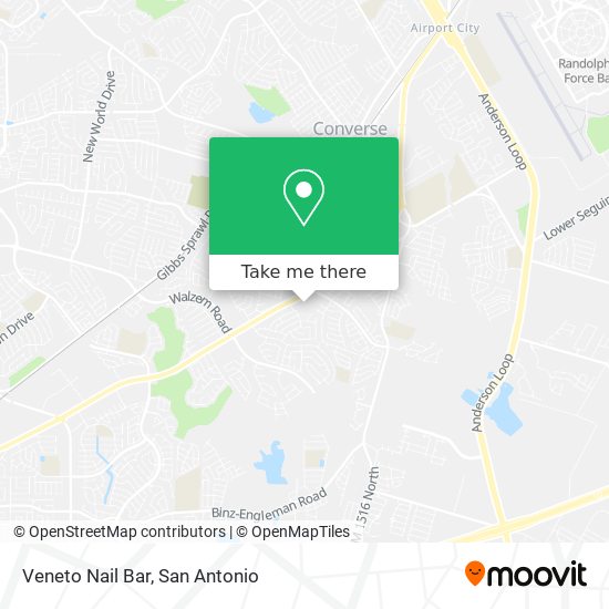 Veneto Nail Bar map