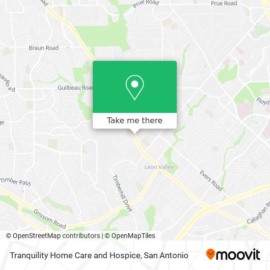 Tranquility Home Care and Hospice map