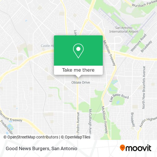 Good News Burgers map