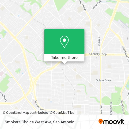 Mapa de Smokers Choice West Ave
