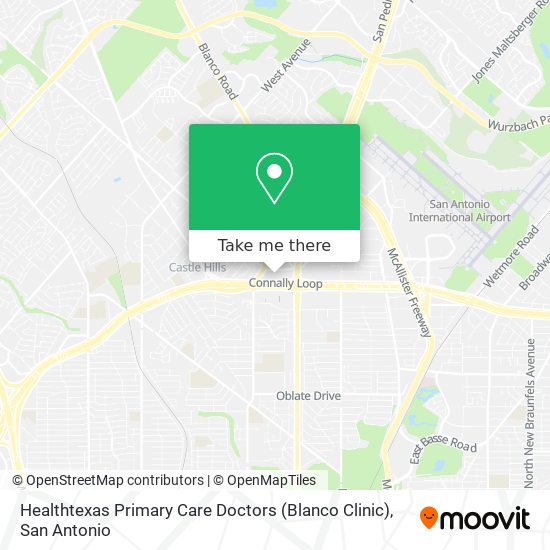 Mapa de Healthtexas Primary Care Doctors (Blanco Clinic)