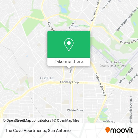 The Cove Apartments map