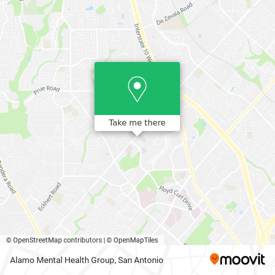 Alamo Mental Health Group map