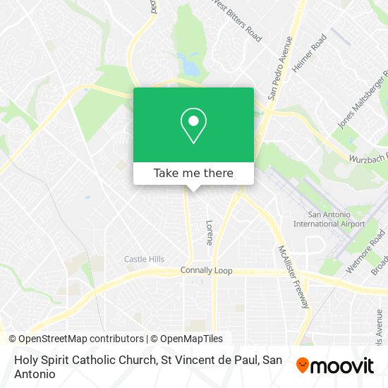 Holy Spirit Catholic Church, St Vincent de Paul map