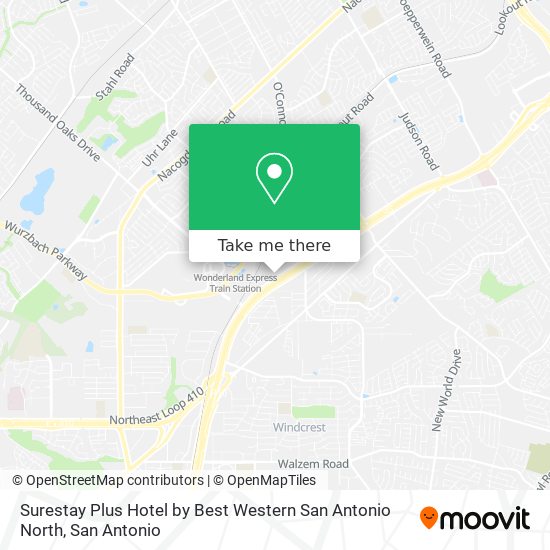 Mapa de Surestay Plus Hotel by Best Western San Antonio North