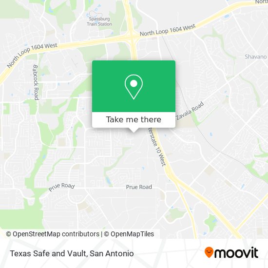 Mapa de Texas Safe and Vault