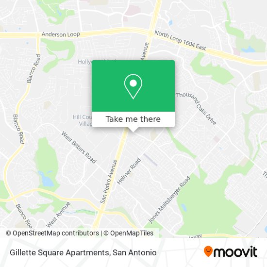 Mapa de Gillette Square Apartments