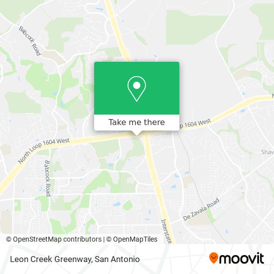Mapa de Leon Creek Greenway