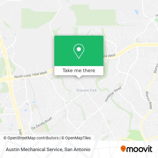 Austin Mechanical Service map