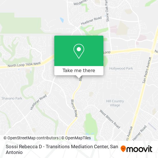 Mapa de Sossi Rebecca D - Transitions Mediation Center