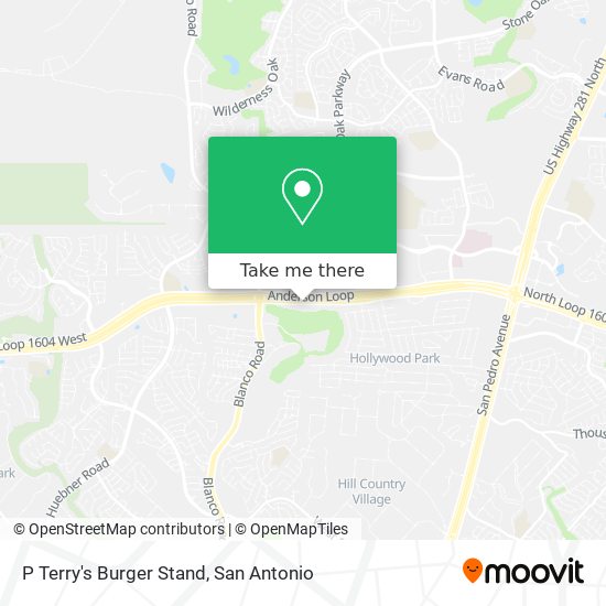 P Terry's Burger Stand map