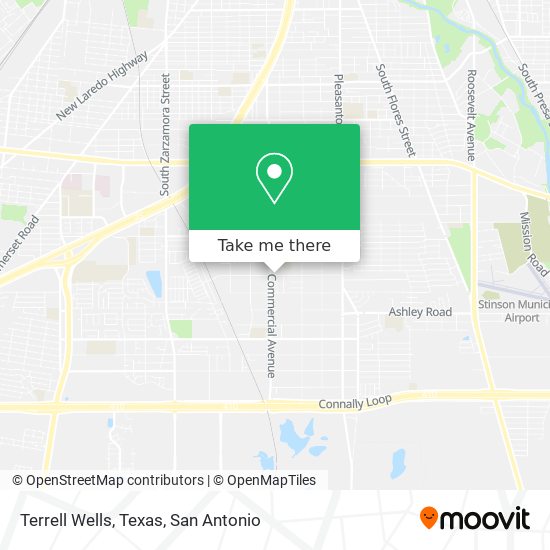 Mapa de Terrell Wells, Texas