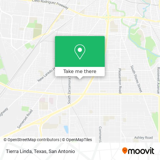 Tierra Linda, Texas map