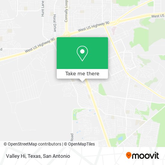 Valley Hi, Texas map
