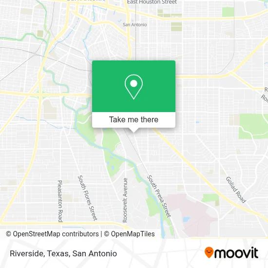Riverside, Texas map