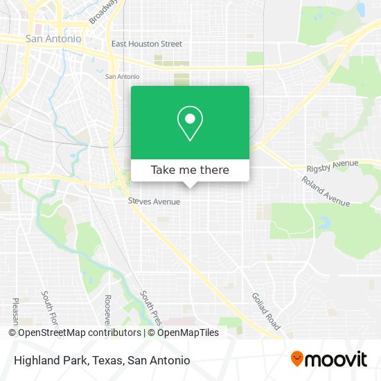 Highland Park, Texas map