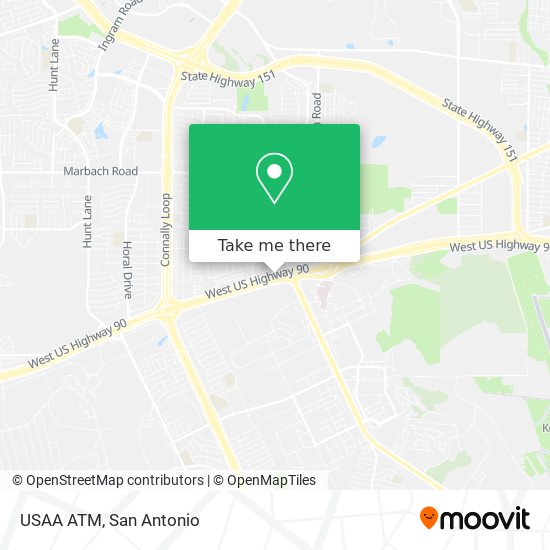 USAA ATM map