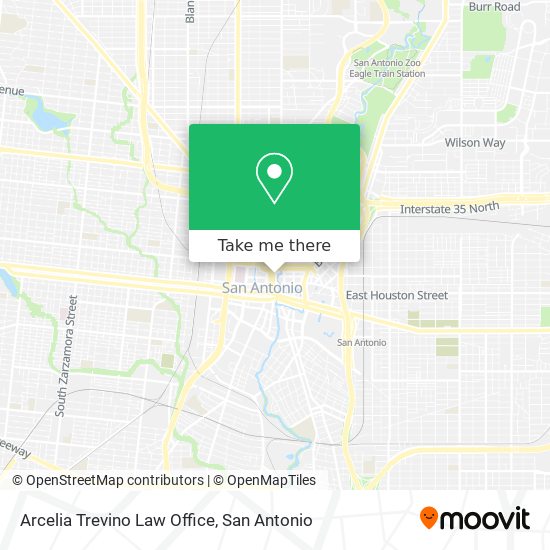 Mapa de Arcelia Trevino Law Office