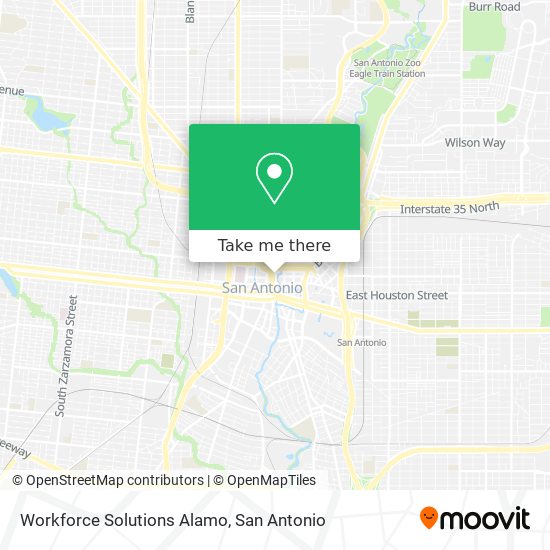 Workforce Solutions Alamo map