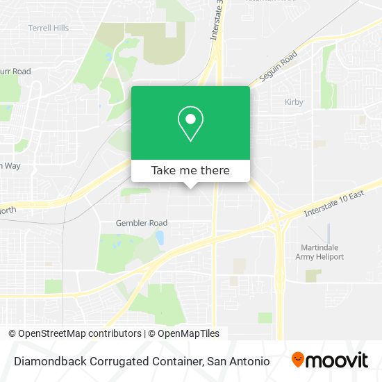 Mapa de Diamondback Corrugated Container