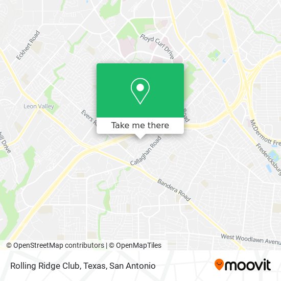 Rolling Ridge Club, Texas map