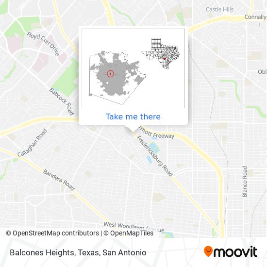 Balcones Heights, Texas map