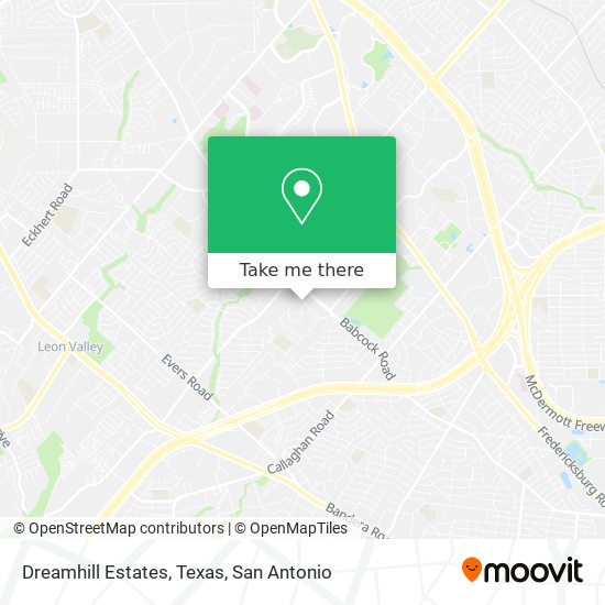 Dreamhill Estates, Texas map