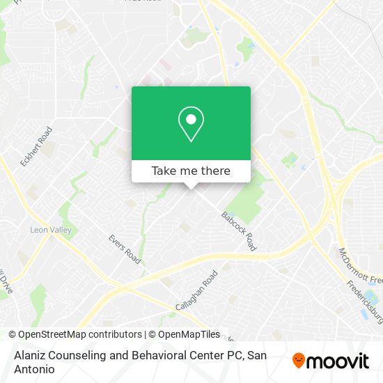 Mapa de Alaniz Counseling and Behavioral Center PC