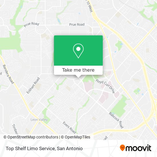 Top Shelf Limo Service map