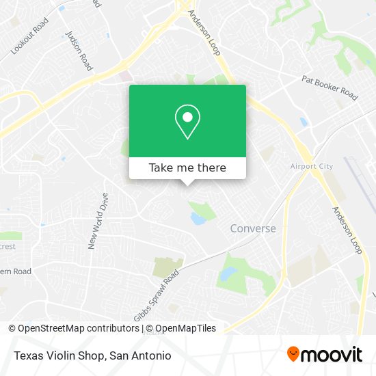 Texas Violin Shop map
