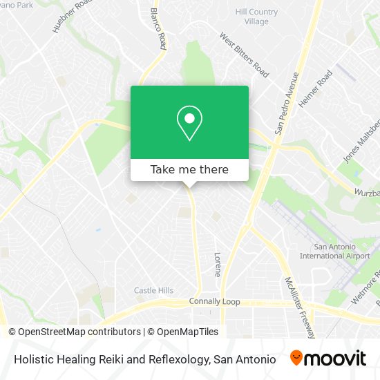 Holistic Healing Reiki and Reflexology map