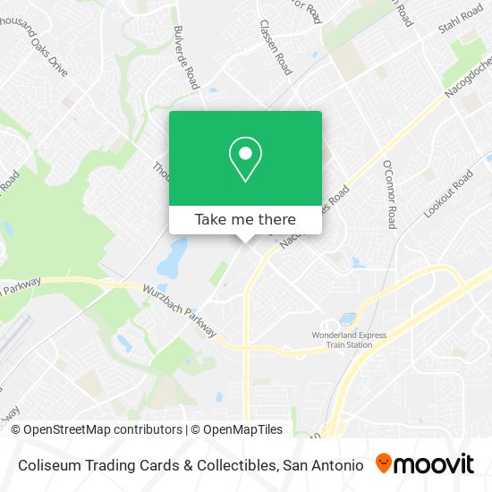 Coliseum Trading Cards & Collectibles map