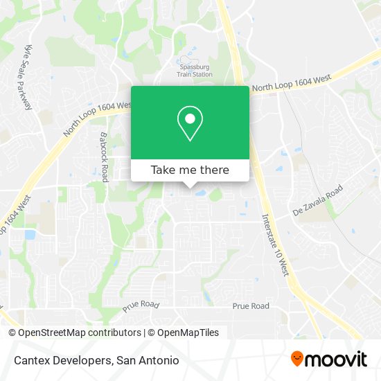 Cantex Developers map