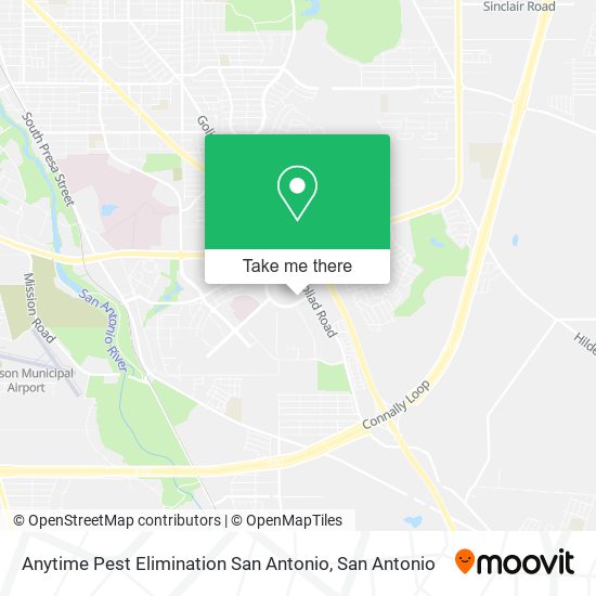 Anytime Pest Elimination San Antonio map