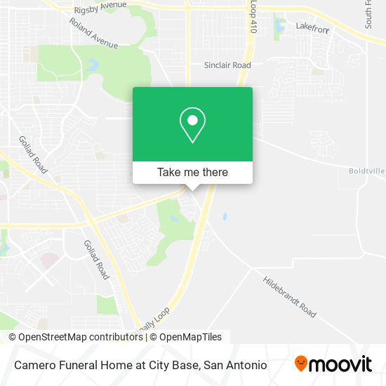 Camero Funeral Home at City Base map