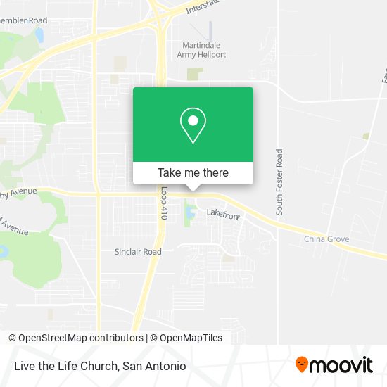 Live the Life Church map