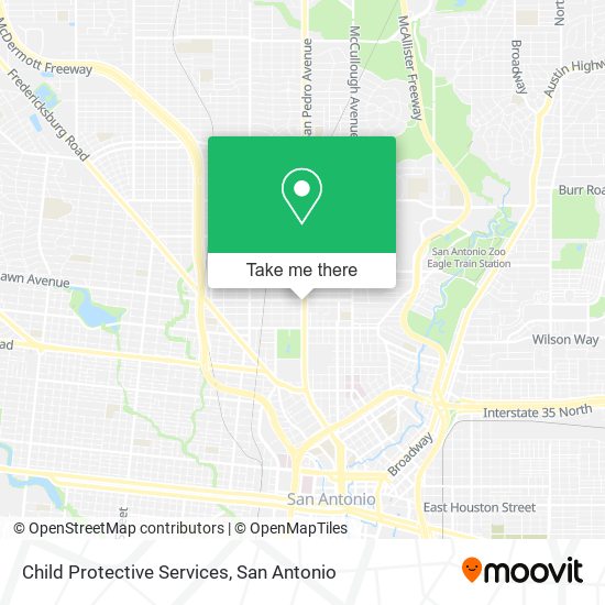 Mapa de Child Protective Services