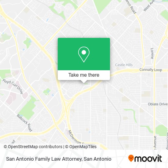 San Antonio Family Law Attorney map