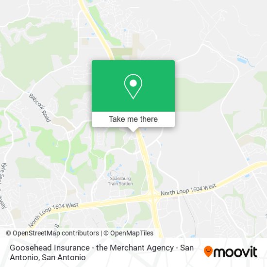 Mapa de Goosehead Insurance - the Merchant Agency - San Antonio