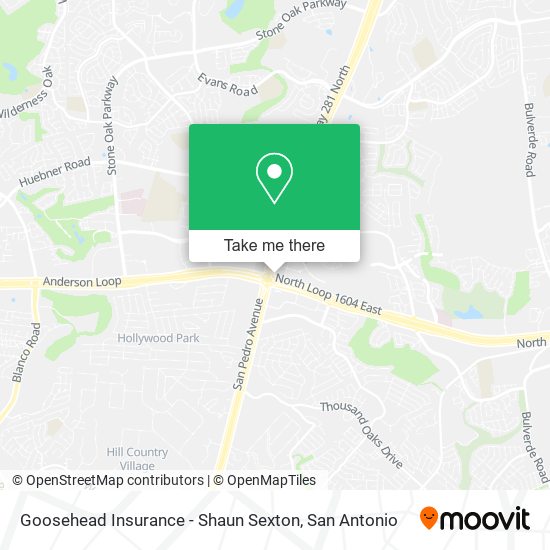 Goosehead Insurance - Shaun Sexton map