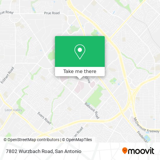 7802 Wurzbach Road map