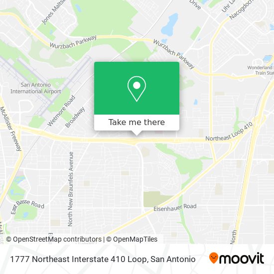 1777 Northeast Interstate 410 Loop map