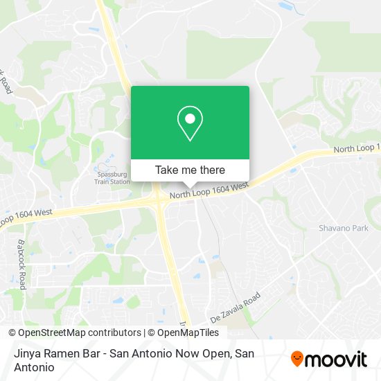 Jinya Ramen Bar - San Antonio Now Open map