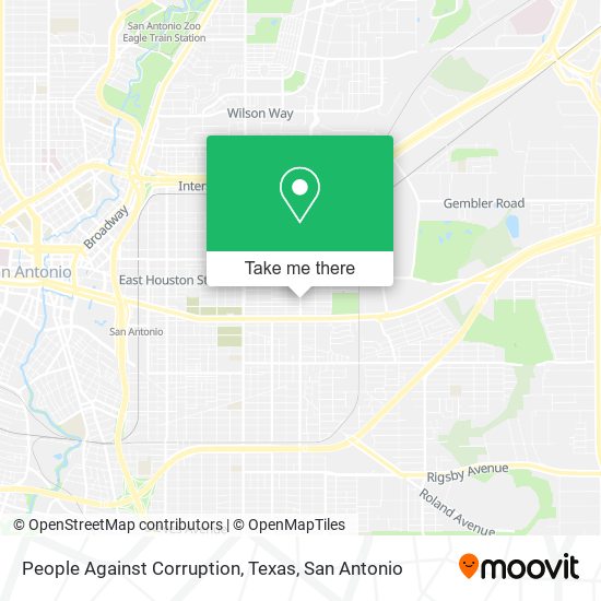 People Against Corruption, Texas map