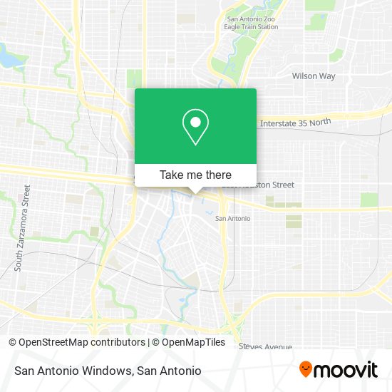 San Antonio Windows map