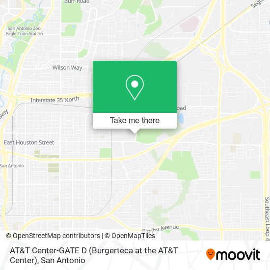 Mapa de AT&T Center-GATE D (Burgerteca at the AT&T Center)